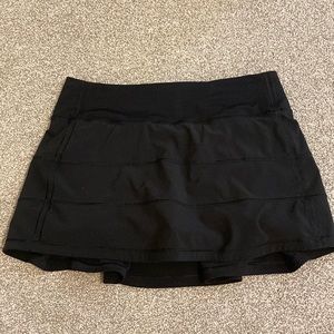 Black Lululemon Tennis Skort